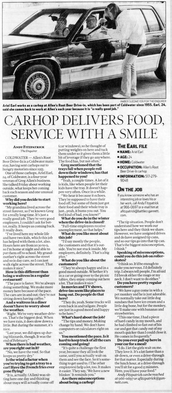 Shorts Drive-In (B&K Root Beer, Allens Root Beer, B-K Root Beer, BK Root Beer) - Apr 26 2010 Article For Allens (newer photo)